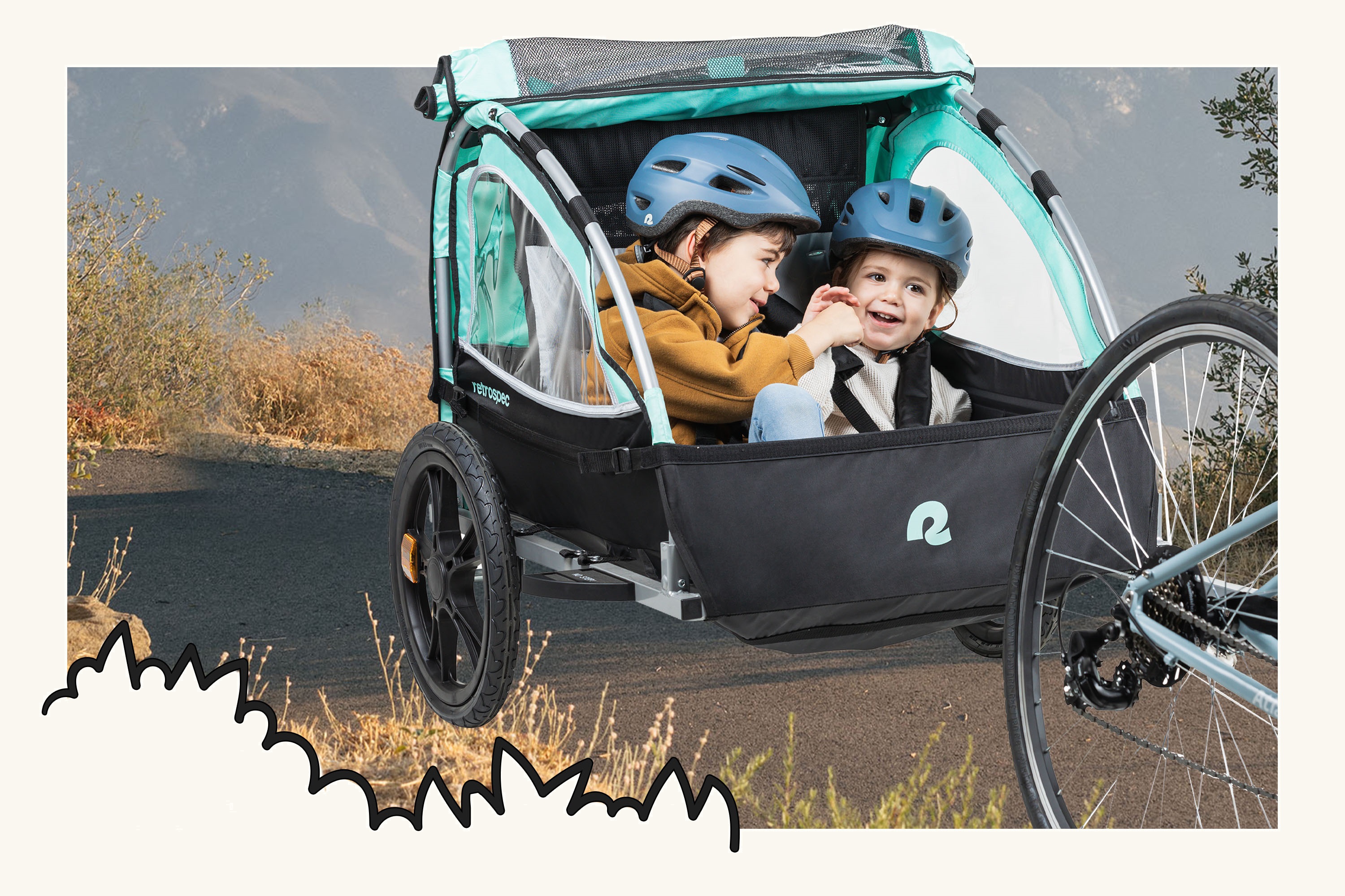 Kids Cargo Pet Bike Trailers Retrospec