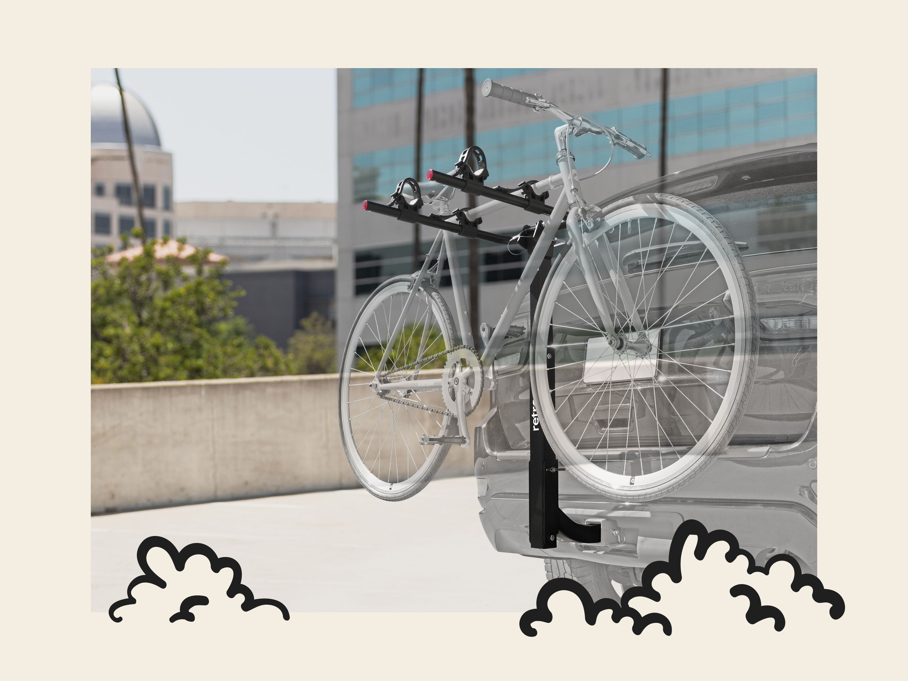 Retrospec Bike Rack Lenox Hitch Mount Car Bike Rack - 2-5 Bikes | Retrospec