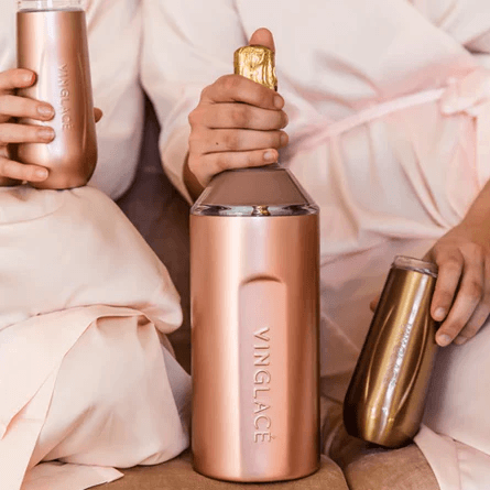 Rose gold hot sale wine cooler