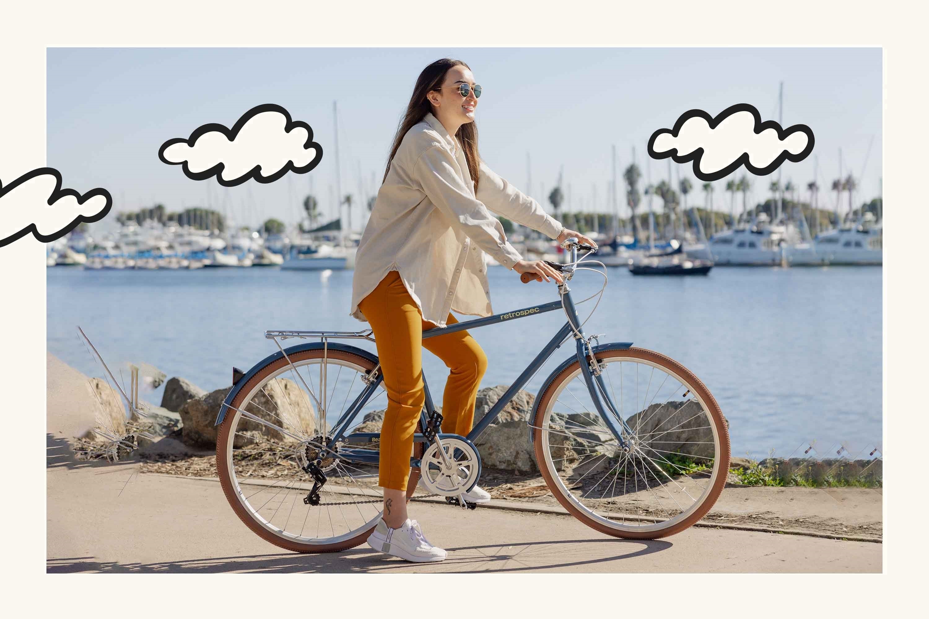 womens retro bicycle Kent Women's Hybrid Bike Light Blue and the comfy Bstjewey Folding Ladies Bicycle, 26