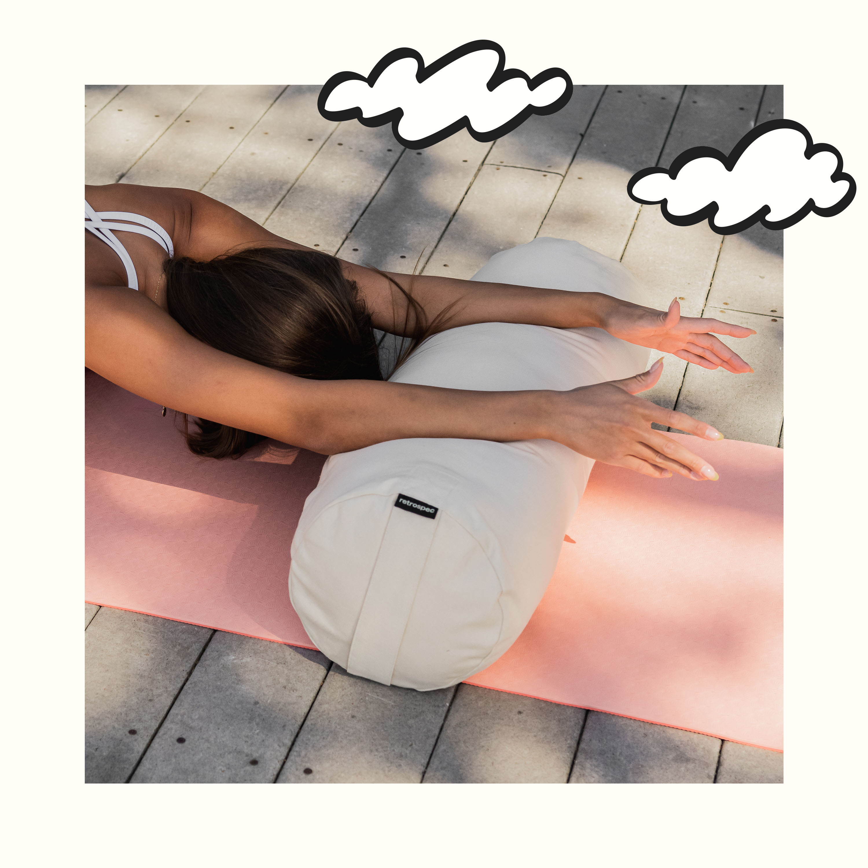 Sequoia Round Yoga Bolster Retrospec