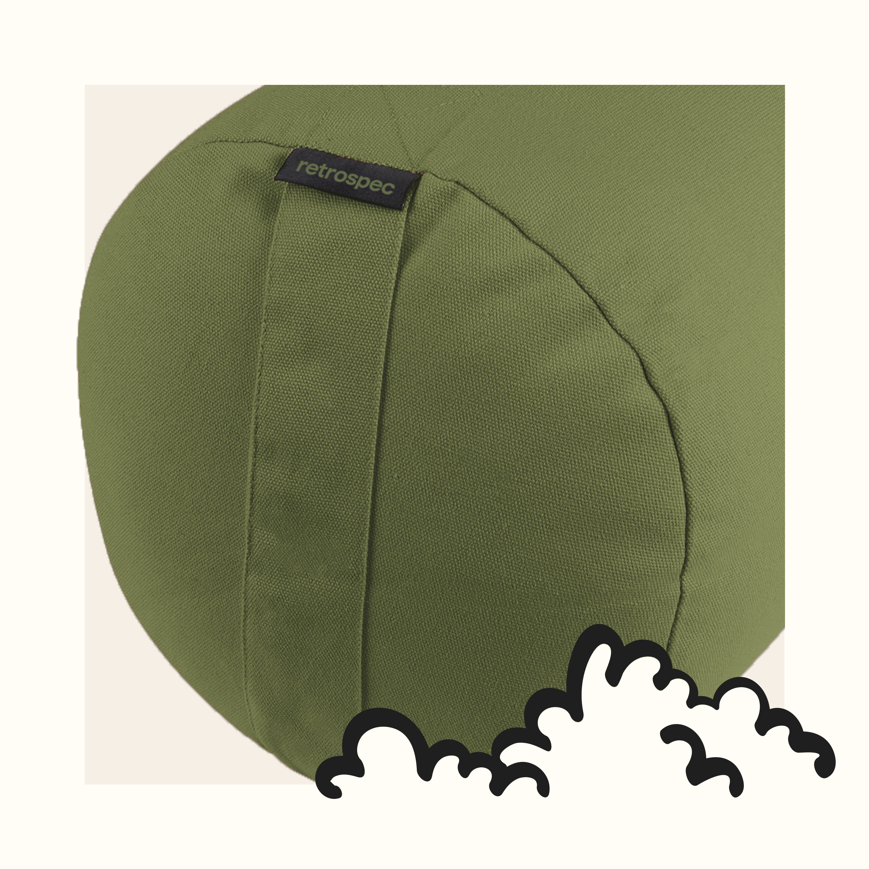 Sequoia Round Yoga Bolster Retrospec