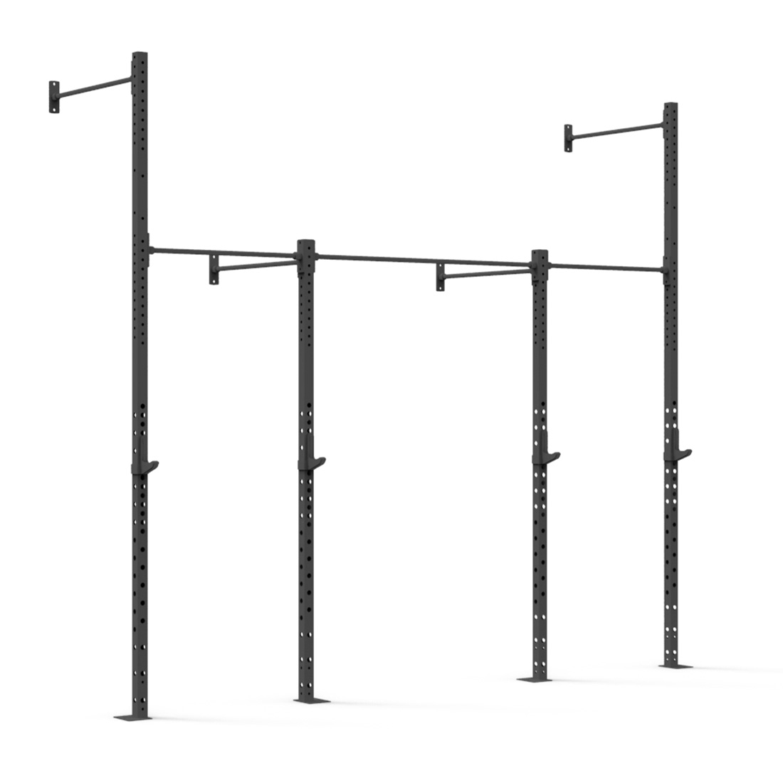 Wall Mounted Rig - 2 Squat Cell with Bridge - X-Frame