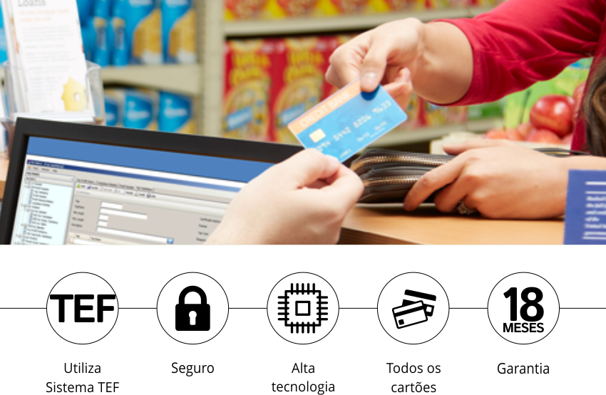 Pinpad PPC920 com ícones