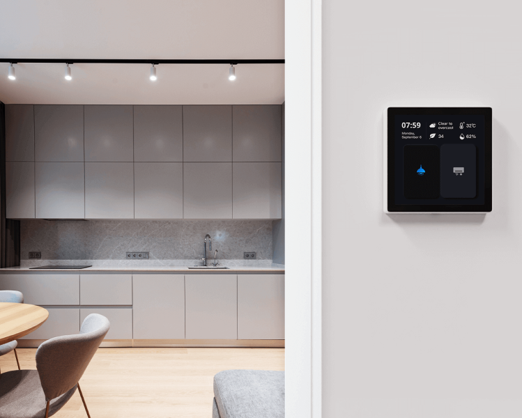 Aufbau eines Smart Home-Touchscreen-Bedienfelds
