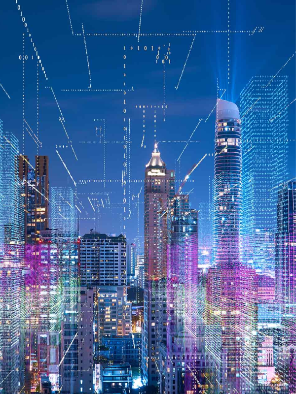 IoT e tecnologia de cidade inteligente para melhorar a vida inteligente