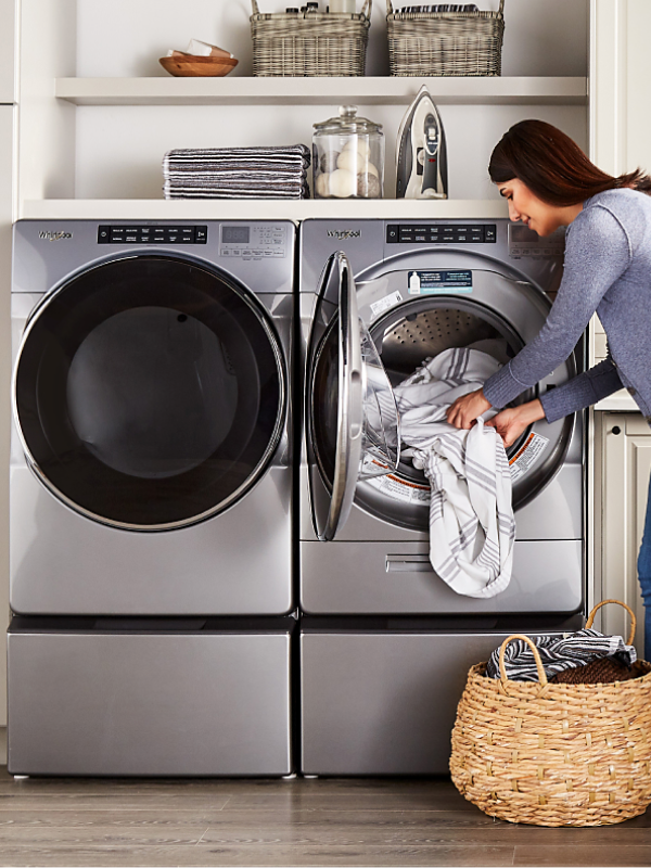Arruela e secadora com eficiência energética - maneiras de economizar dinheiro na lavanderia