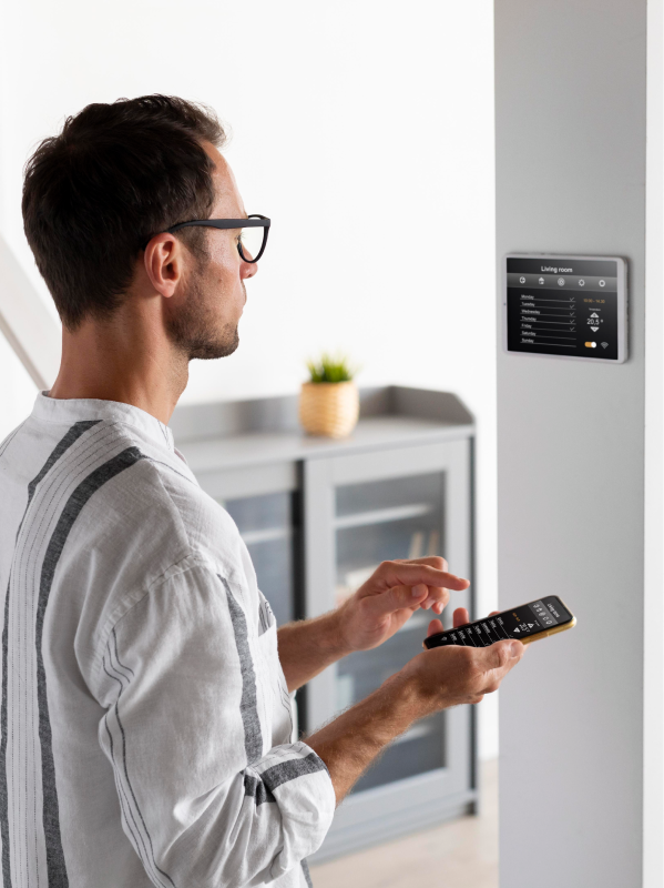Smart -Home -Automatisierungssystem, das in den kompatiblen Hub integriert ist
