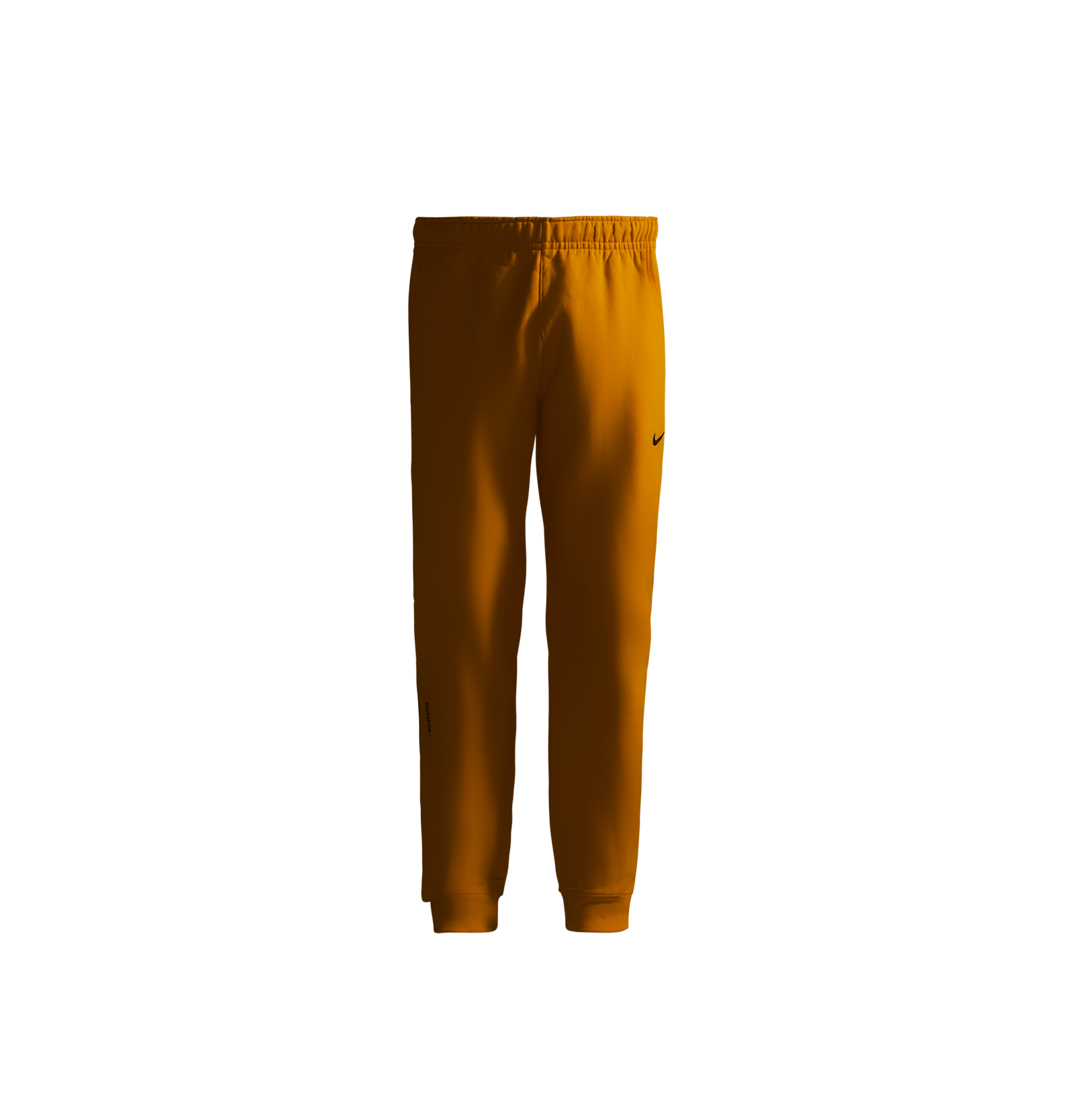 Nike x Nocta Pants Mens Small Yellow AWR Jogger Fleece Sweatpants *