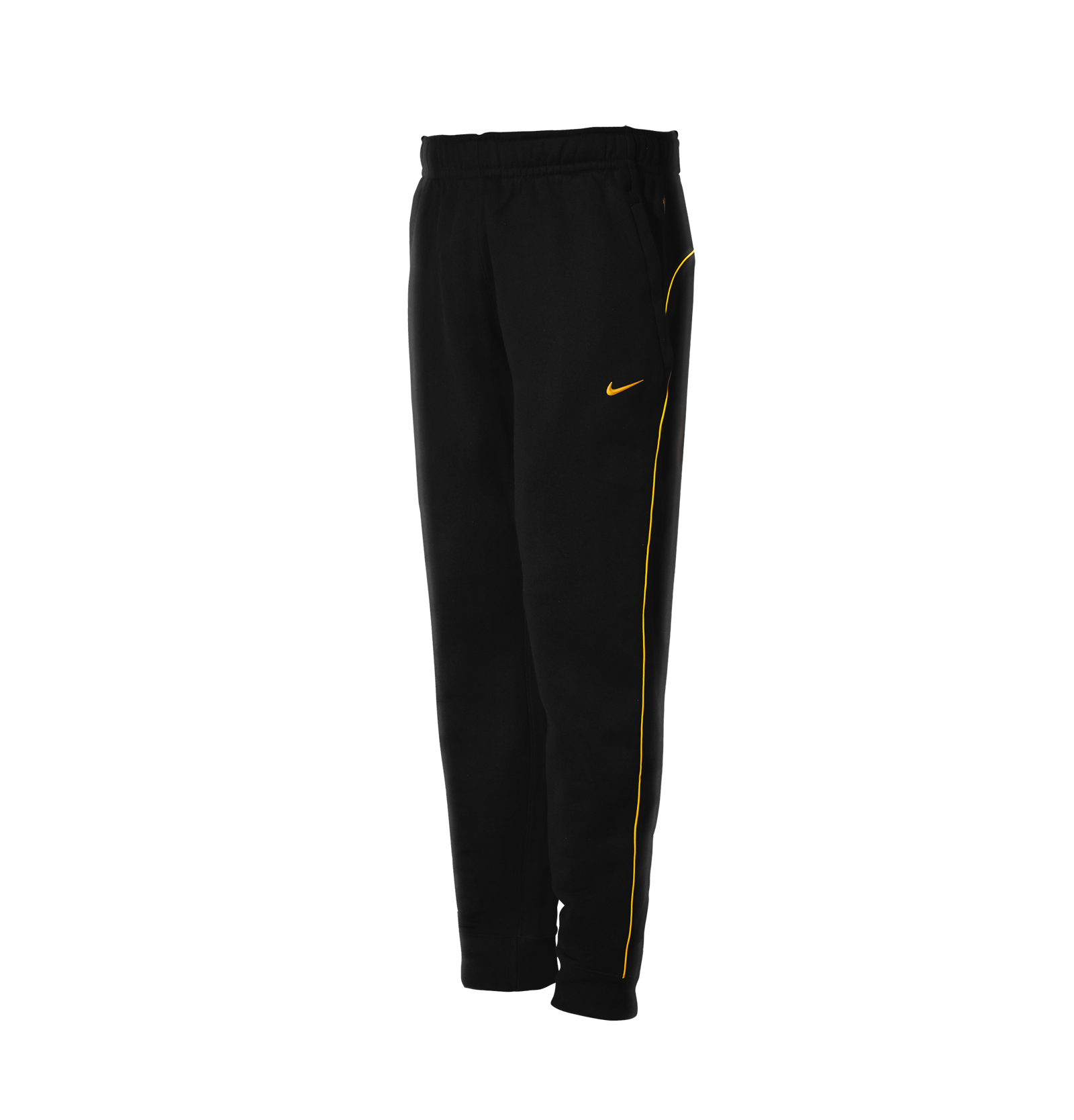 Black and top yellow nike sweatpants