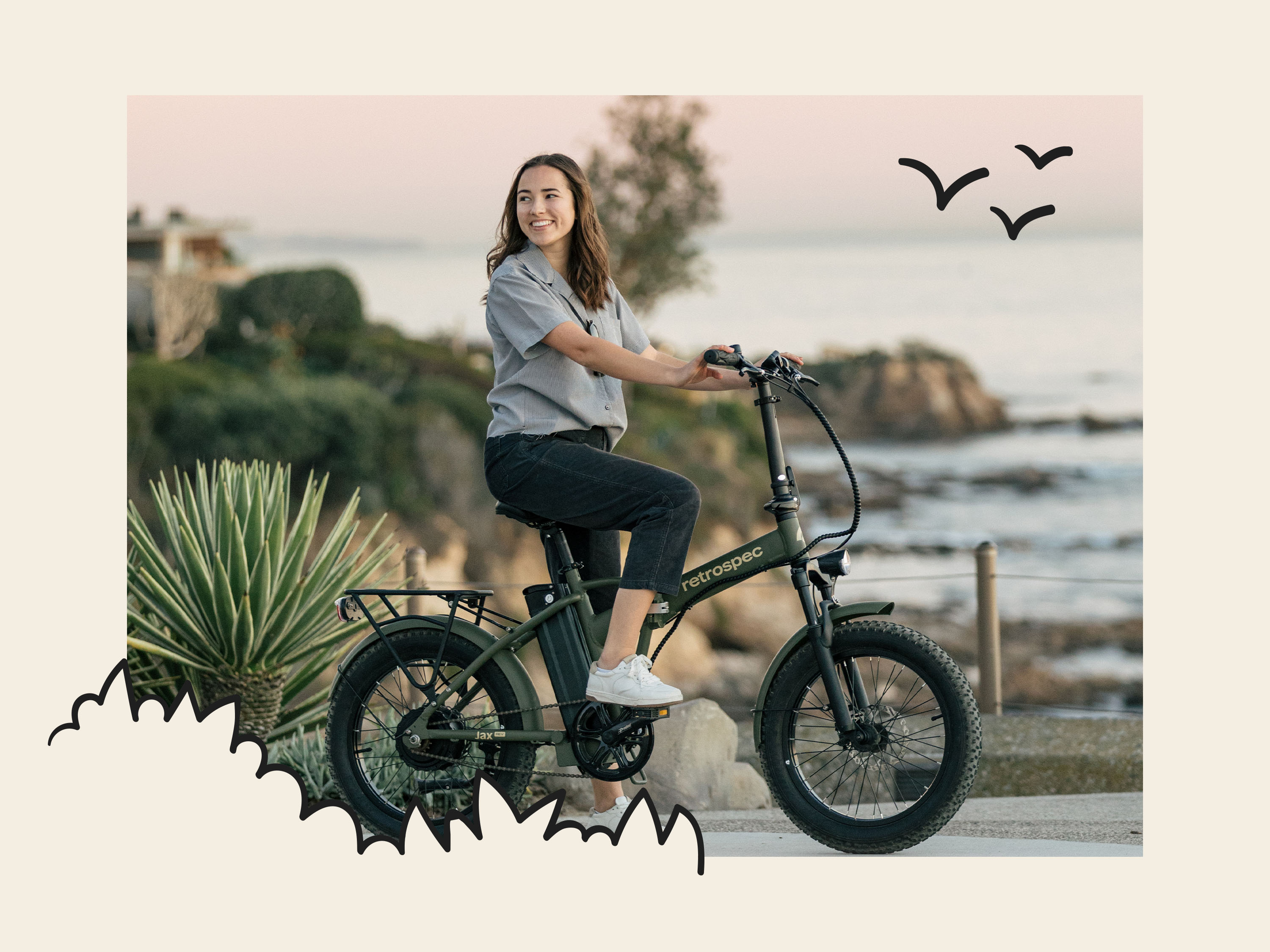 Jax Rev Folding Electric Bike Retrospec