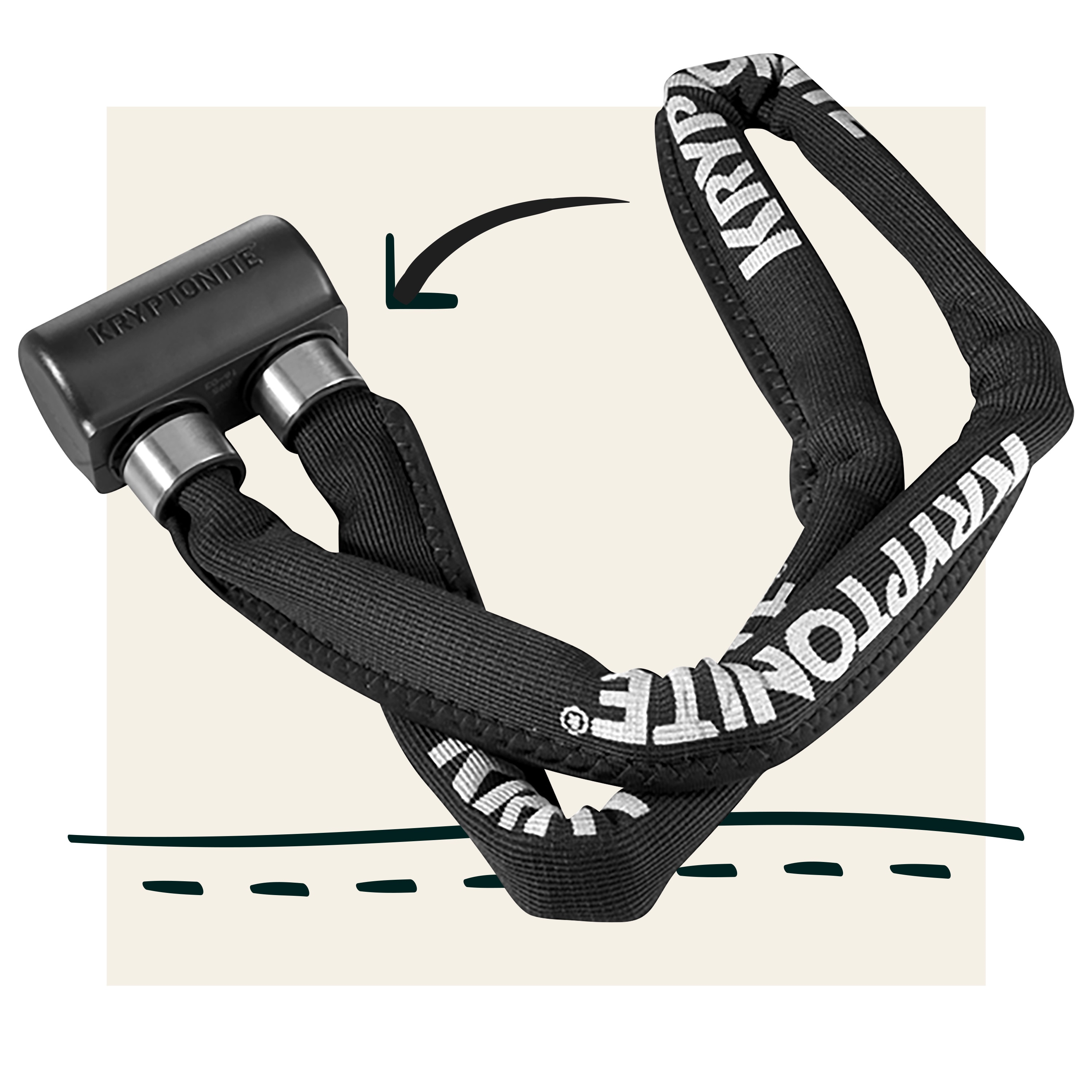 Kryptonite Keeper Folding Chain Bike Lock Retrospec