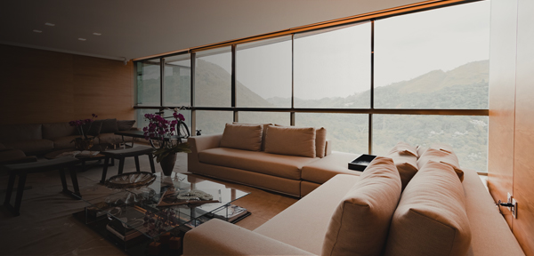 Smart home technology controlled living room_Evvr Center_Mobile
