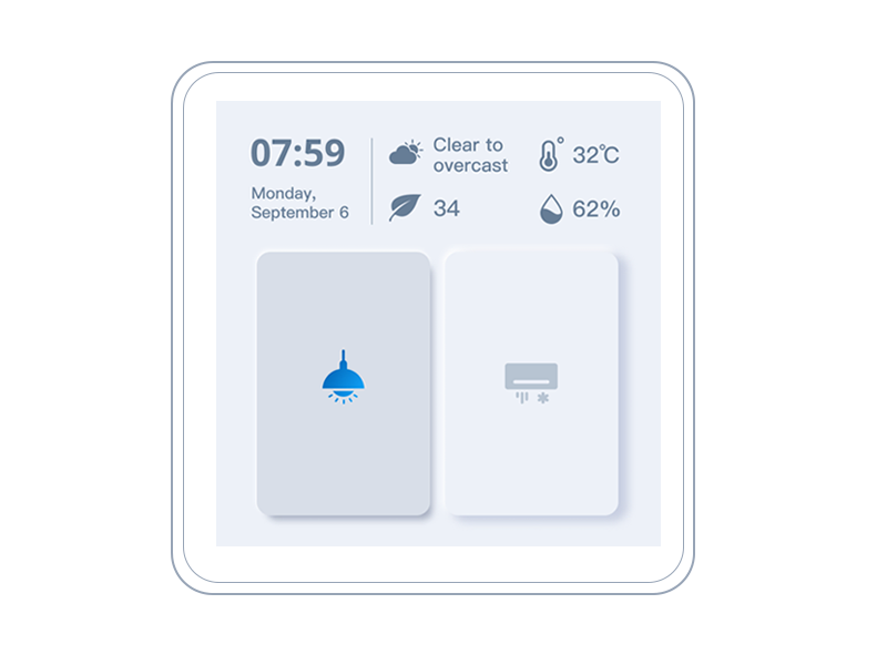 Smart touchscreen controller user-friendly interface 