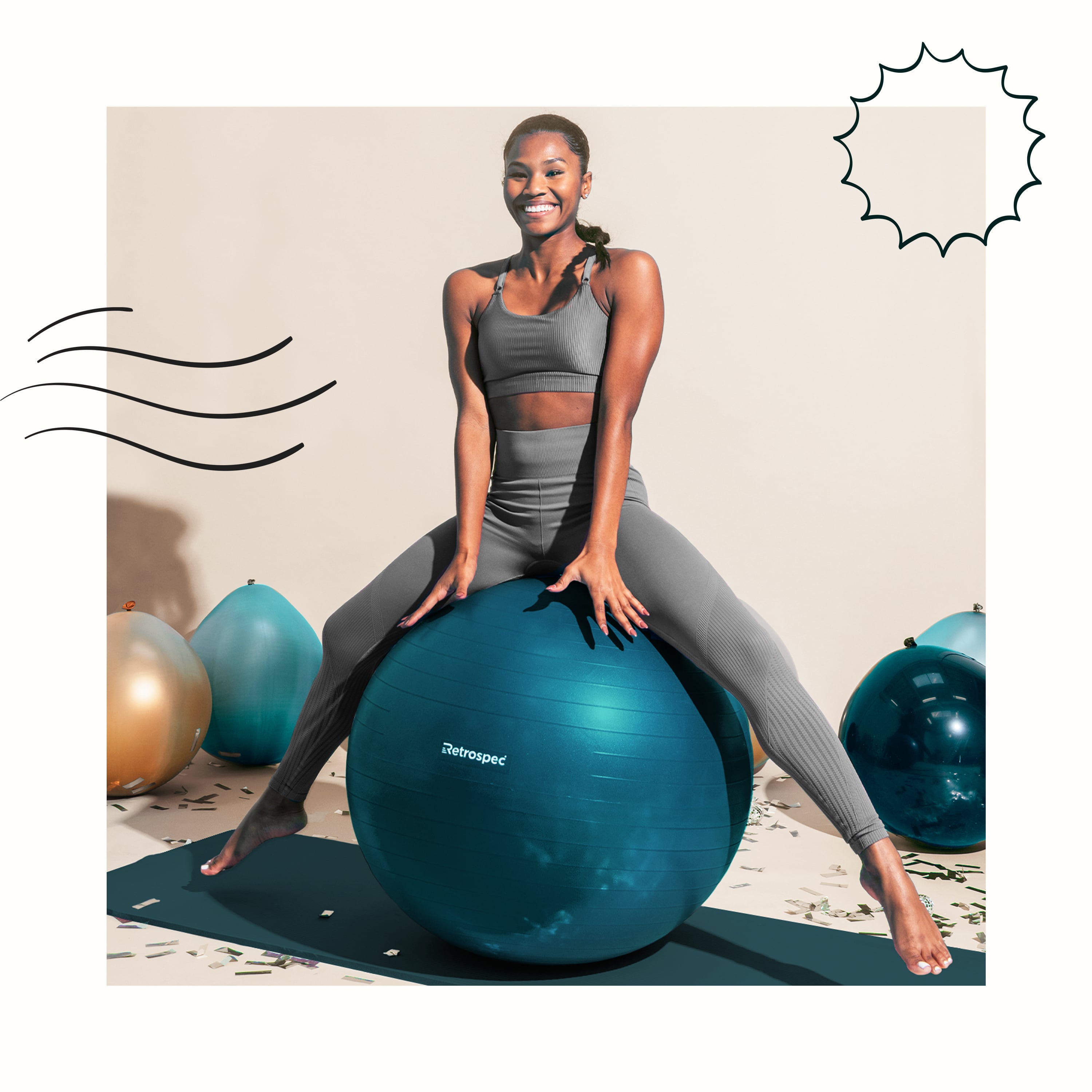 Luna Exercise Ball Retrospec