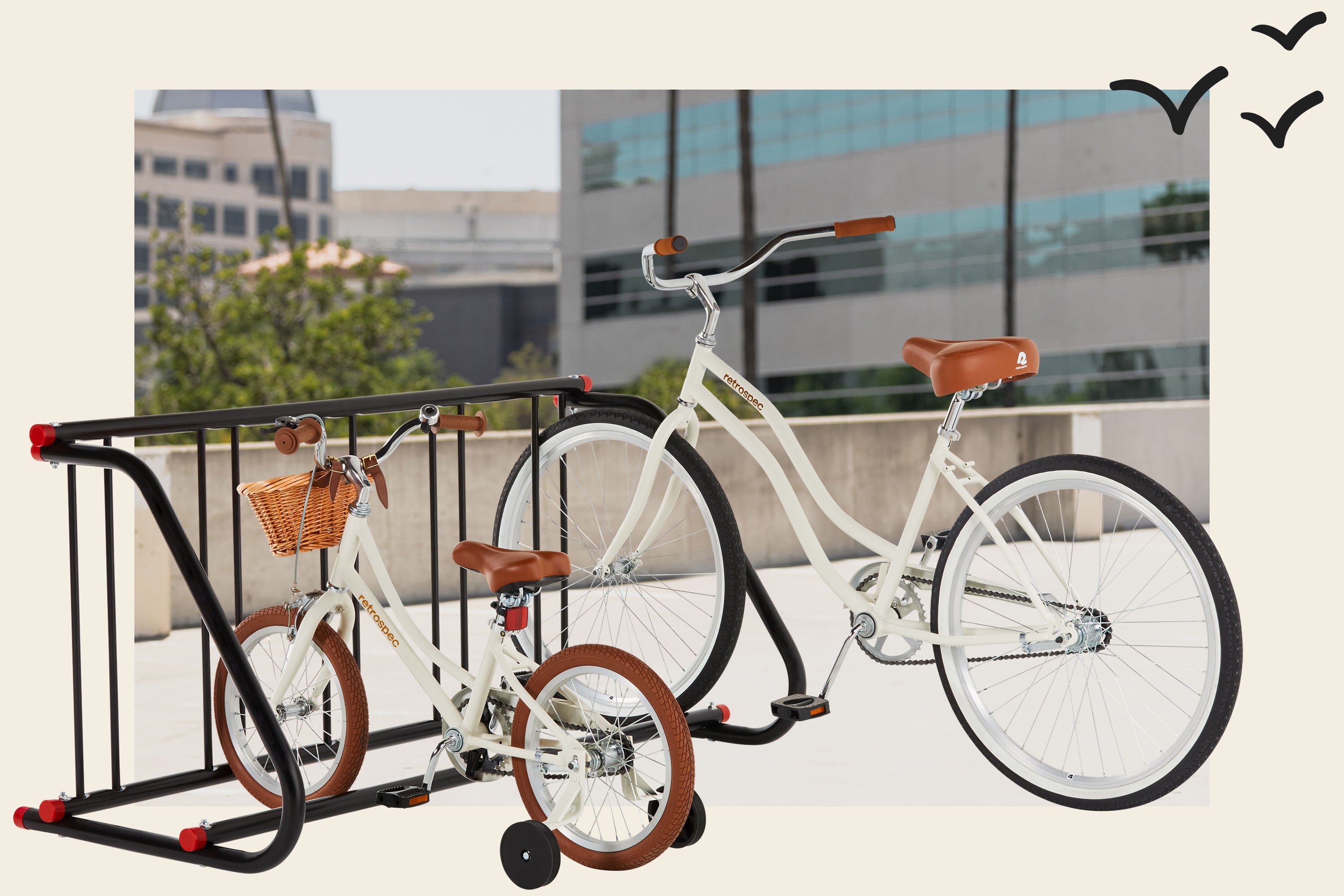Stash Commercial Bike Rack - 1 & 2 Sided, 5-20 Bikes | Retrospec