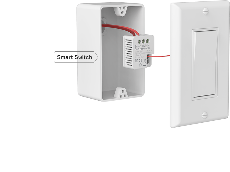 HomeKit Smart Relay Switch No Neutral Evvr InWall Relay Switch