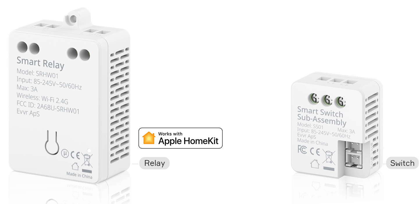 HomeKit Light Switch No Neutral | EVVR In-Wall Smart Relay Switch