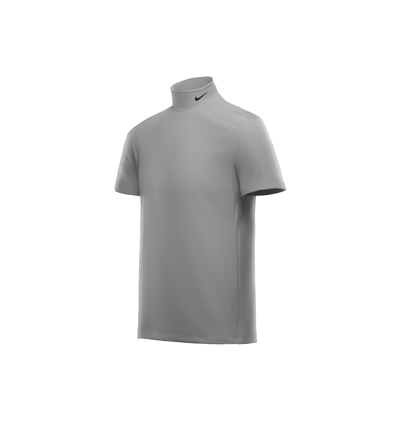 White Short Sleeve Valley Mock Neck Tee NOCTA