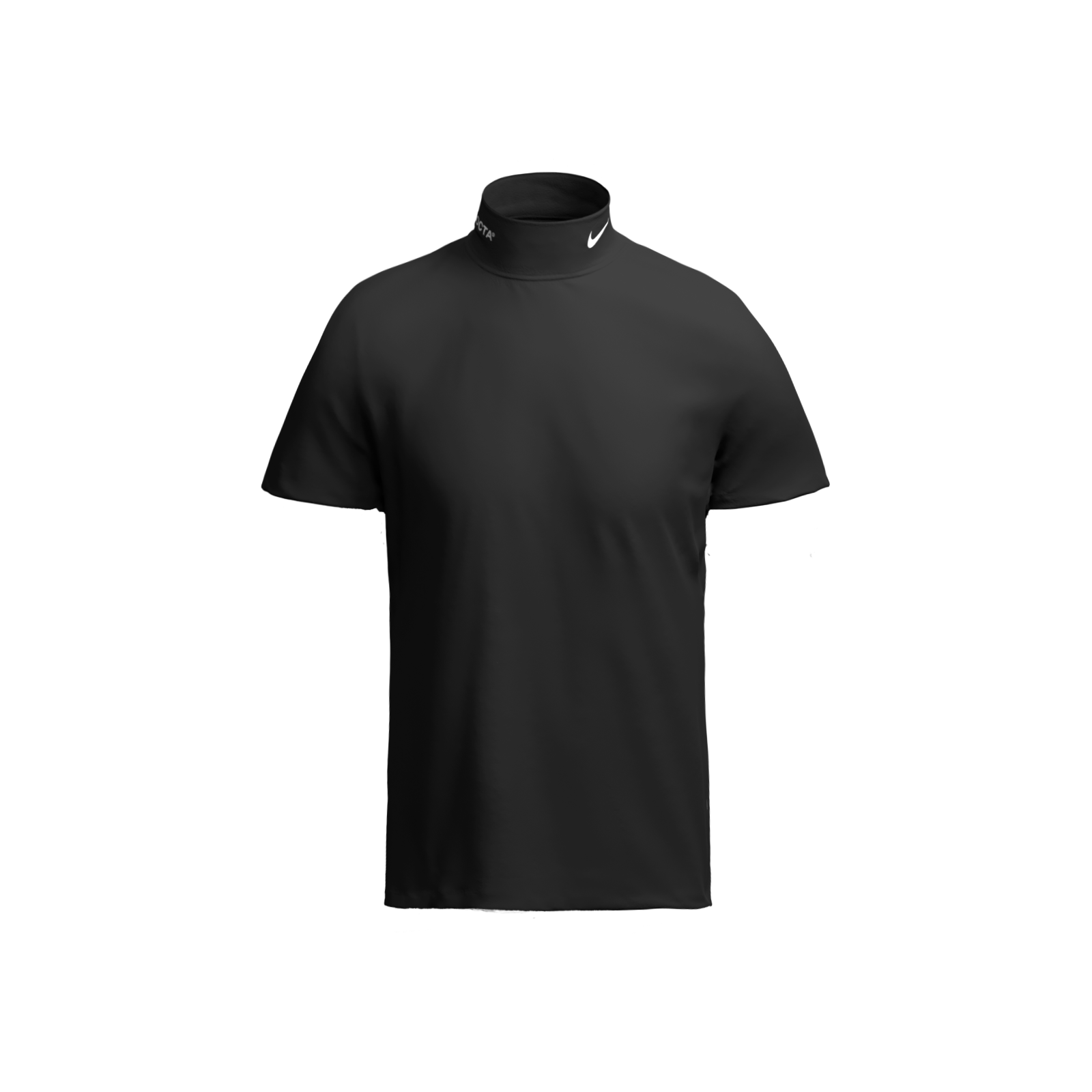 Black Short Sleeve Valley Mock Neck Tee NOCTA