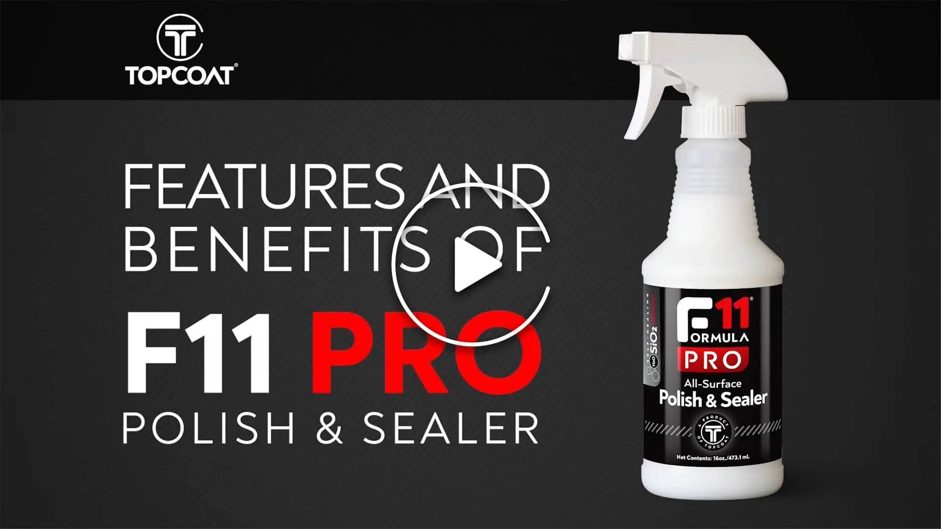 TopCoat F11: Wax Replacement, Multi-Surface Coating, Polish