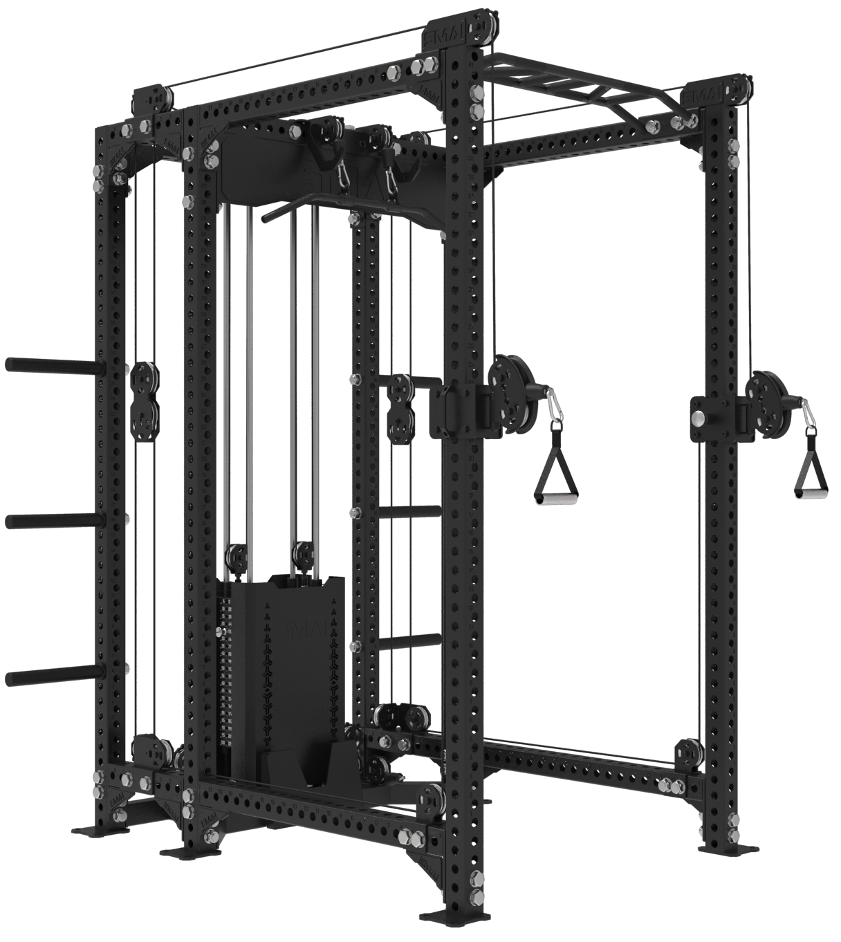 Power Rack with Cable Stack & Accessories - Vanta Series