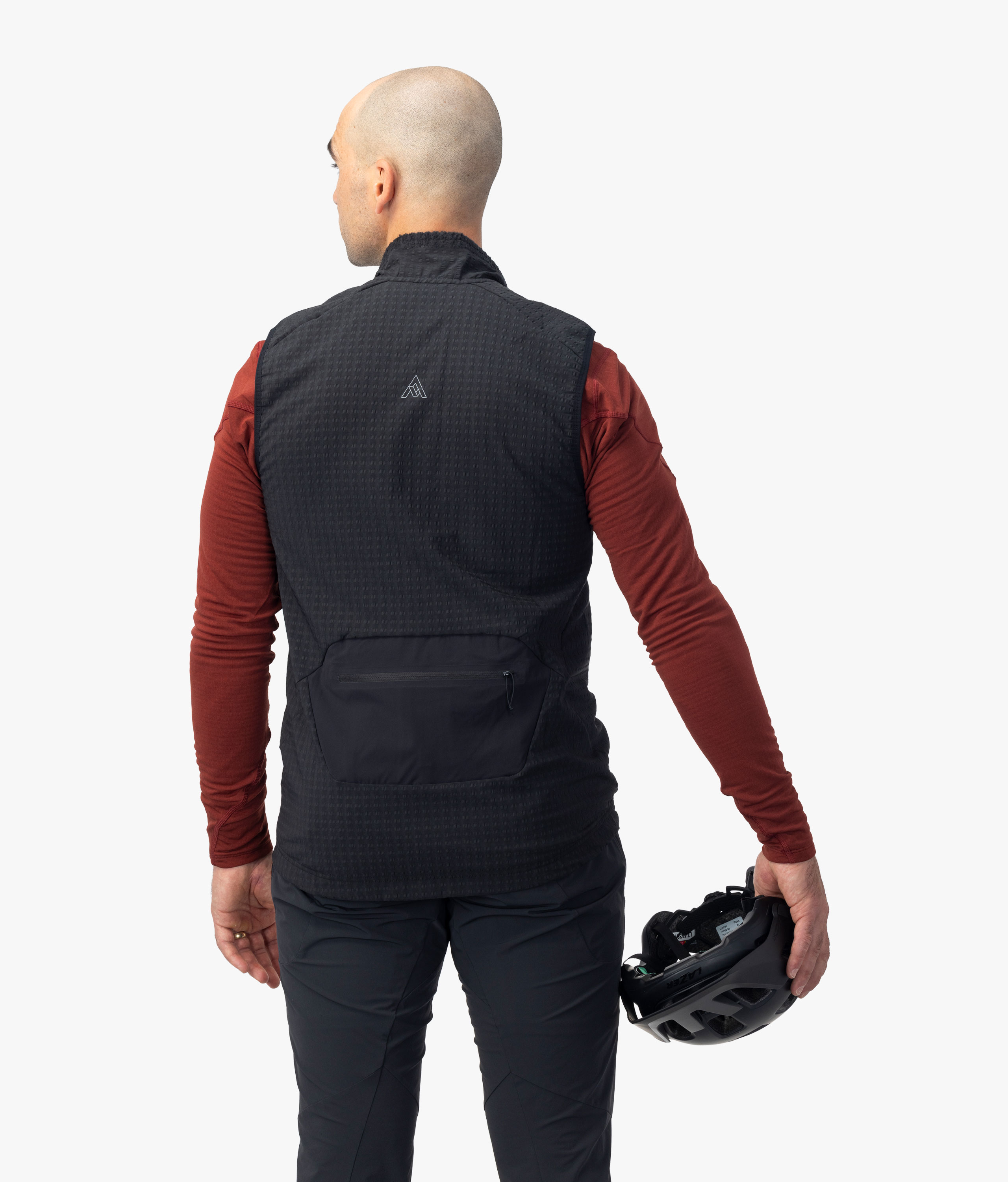CHIEKO＋ round-back zip vest ブラック サイズ36 Black biker vest full of studs | Cuadra