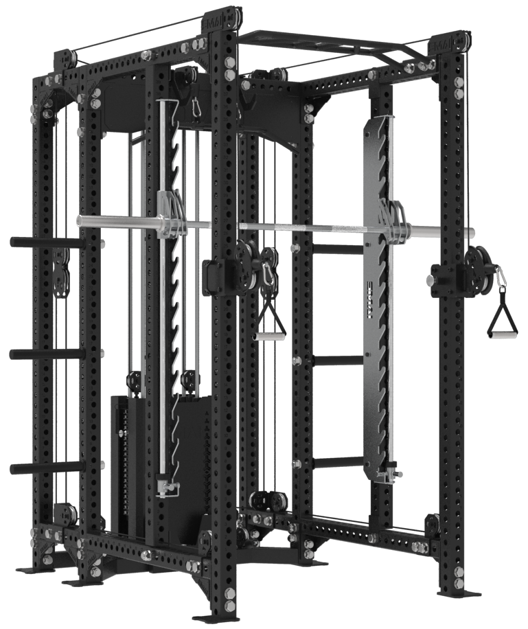 All in 1 Trainer - Power Rack with Dual Cable Stack & Smith Machine - Vanta Series