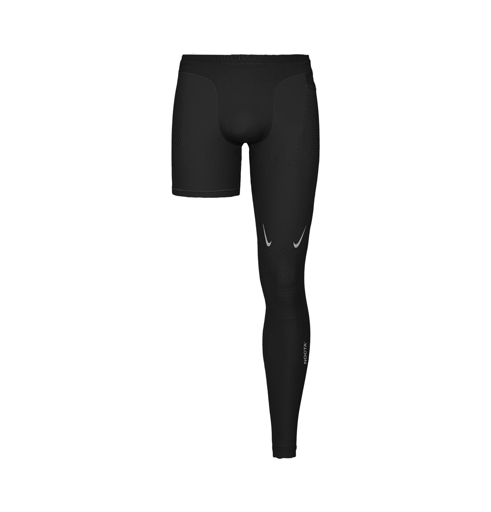 Black Left Single Leg Tights NOCTA