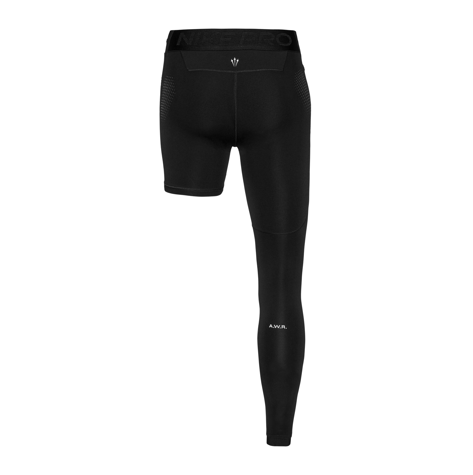 Black Right Single Leg Tights NOCTA