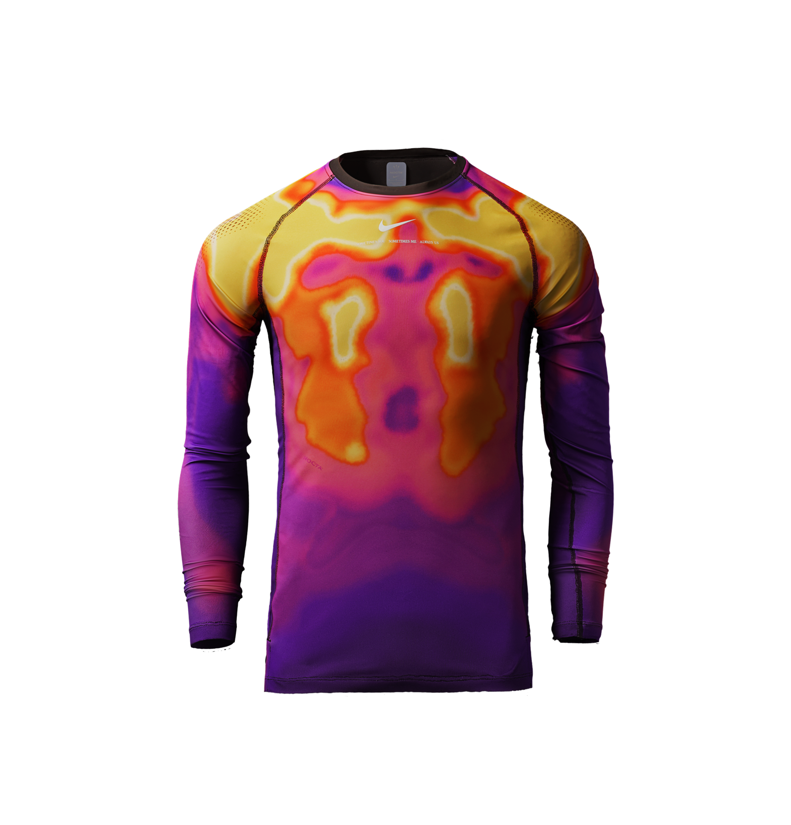 Purple nike compression shirt hotsell