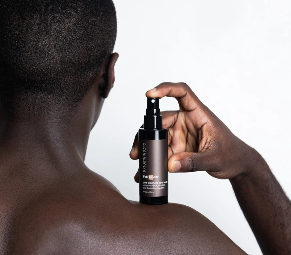 Pore-clarifying body spray with AHA/BHA - FolliClear by Synergie Skin