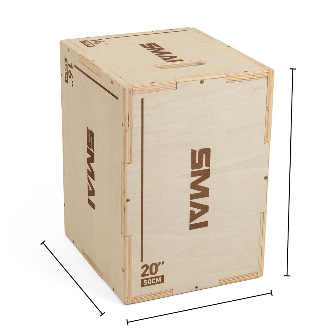 Plyometric Box - Small Wood