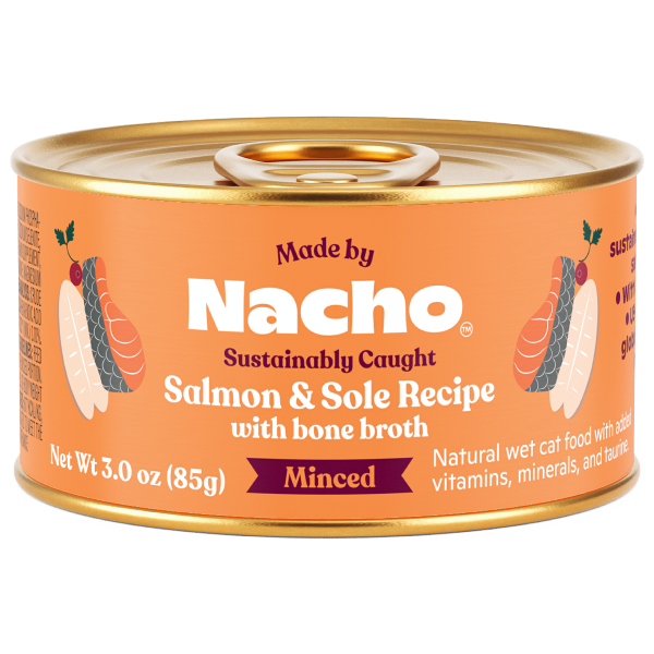 Made by Nacho Minced Salmon & Sole Wet Cat Food
