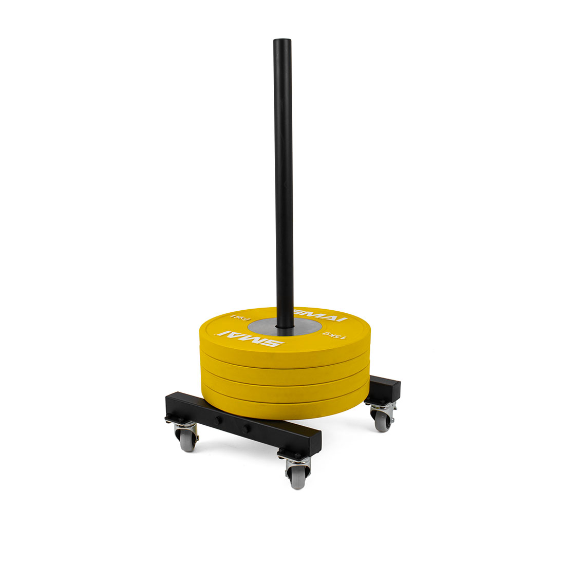 Bumper Plate Storage Stacker with Wheels