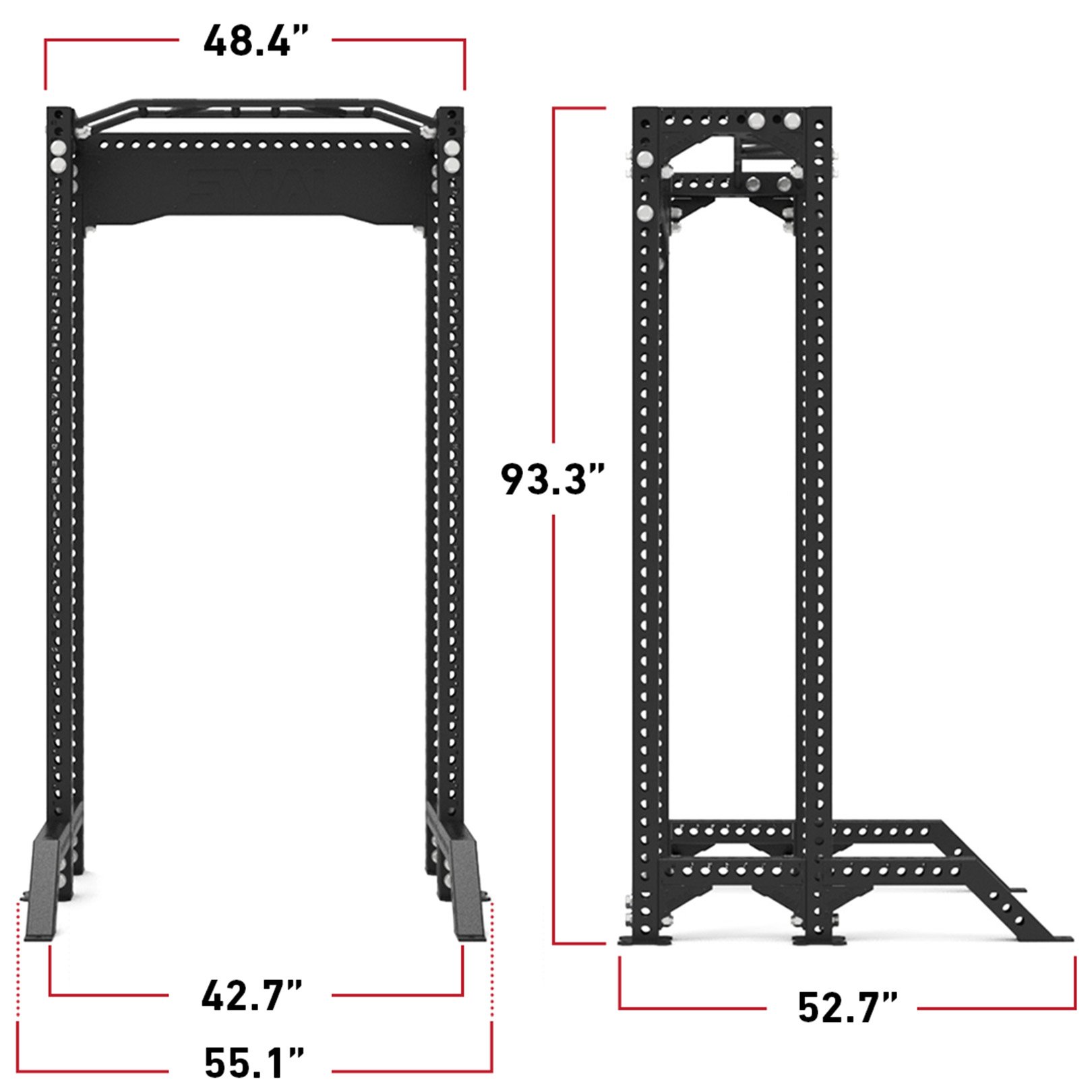 Half Power Rack with Legs - Vanta Series