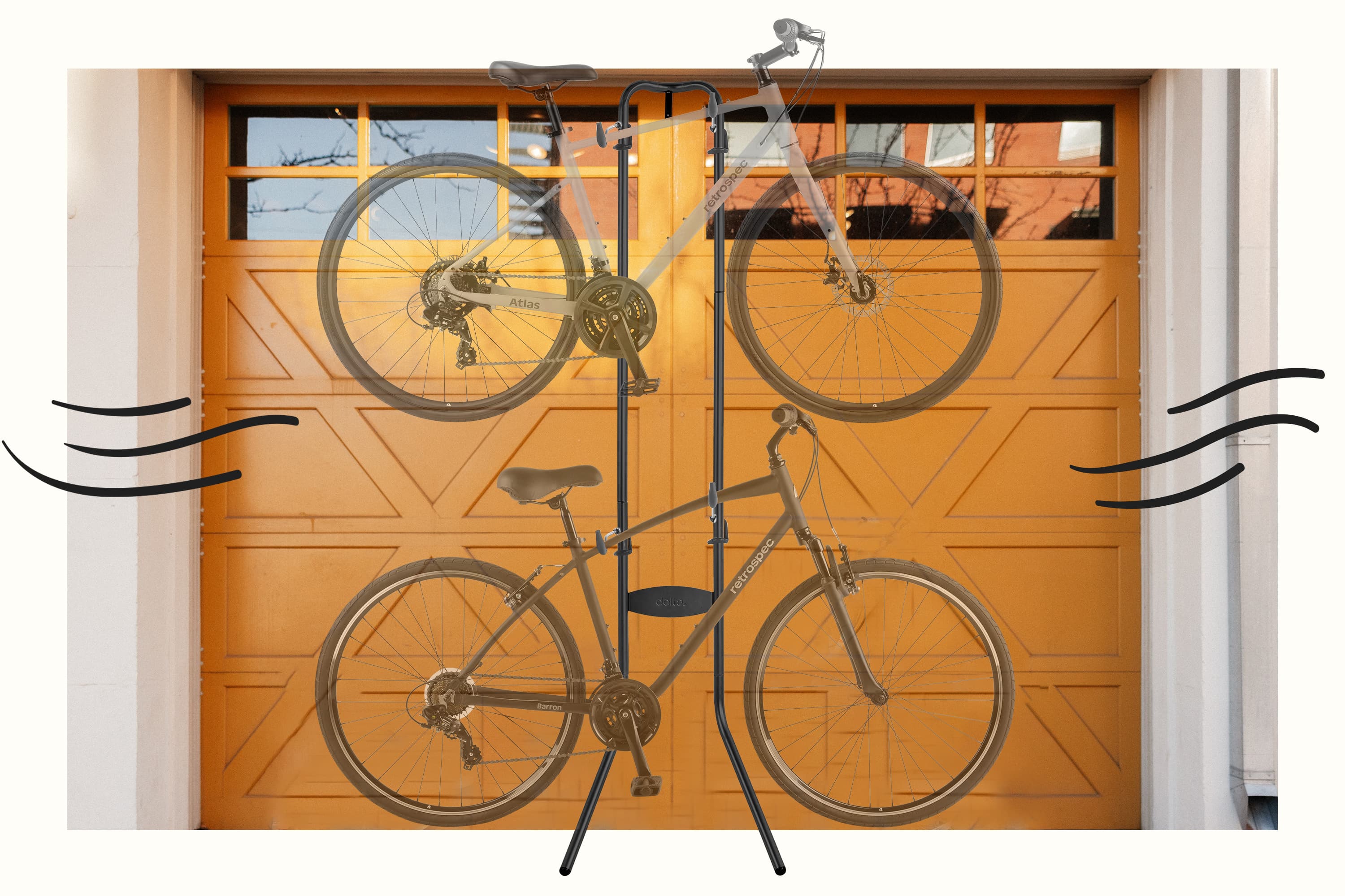 Double Decker Gravity Bike Rack