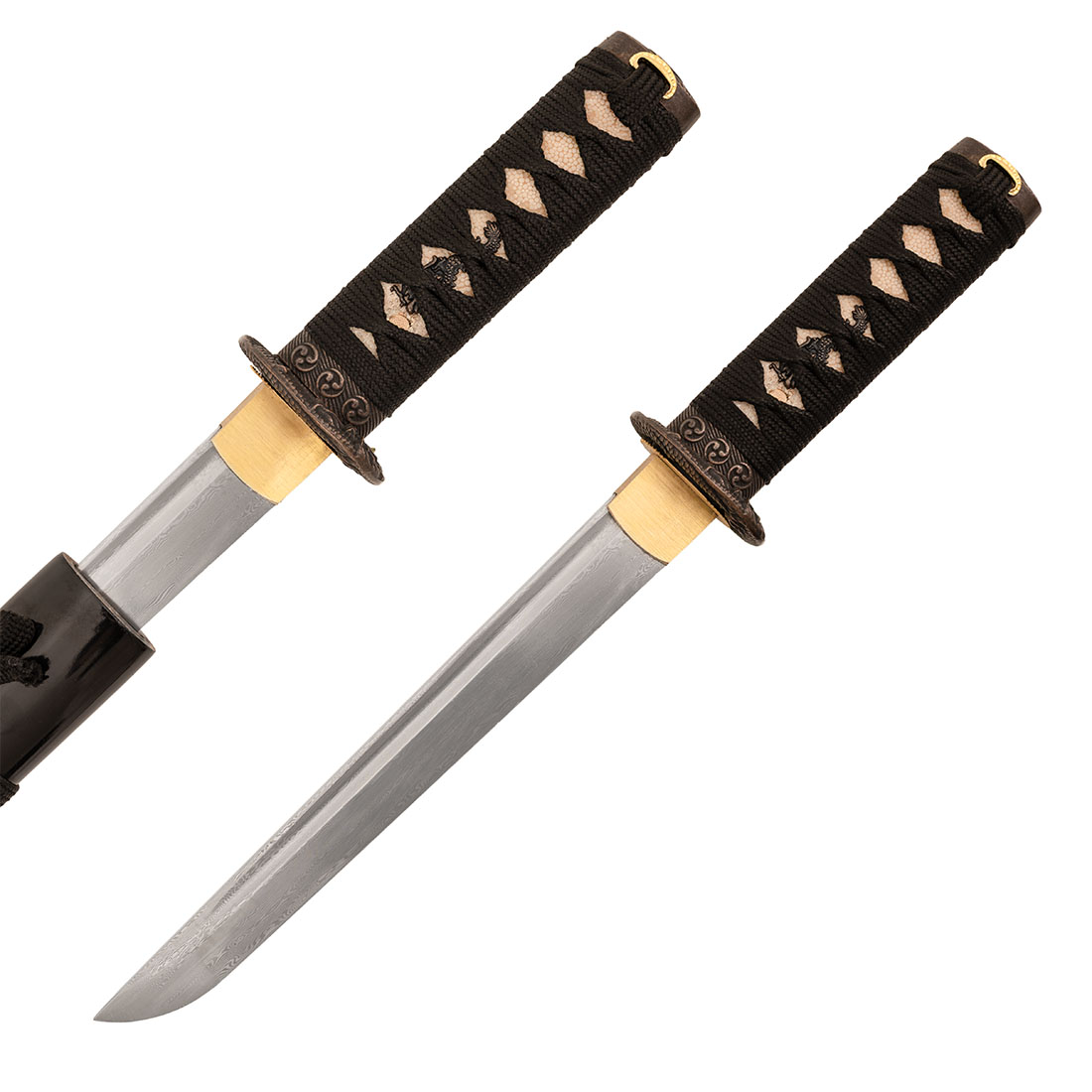 Damascus Black Infinite Dragon Tanto