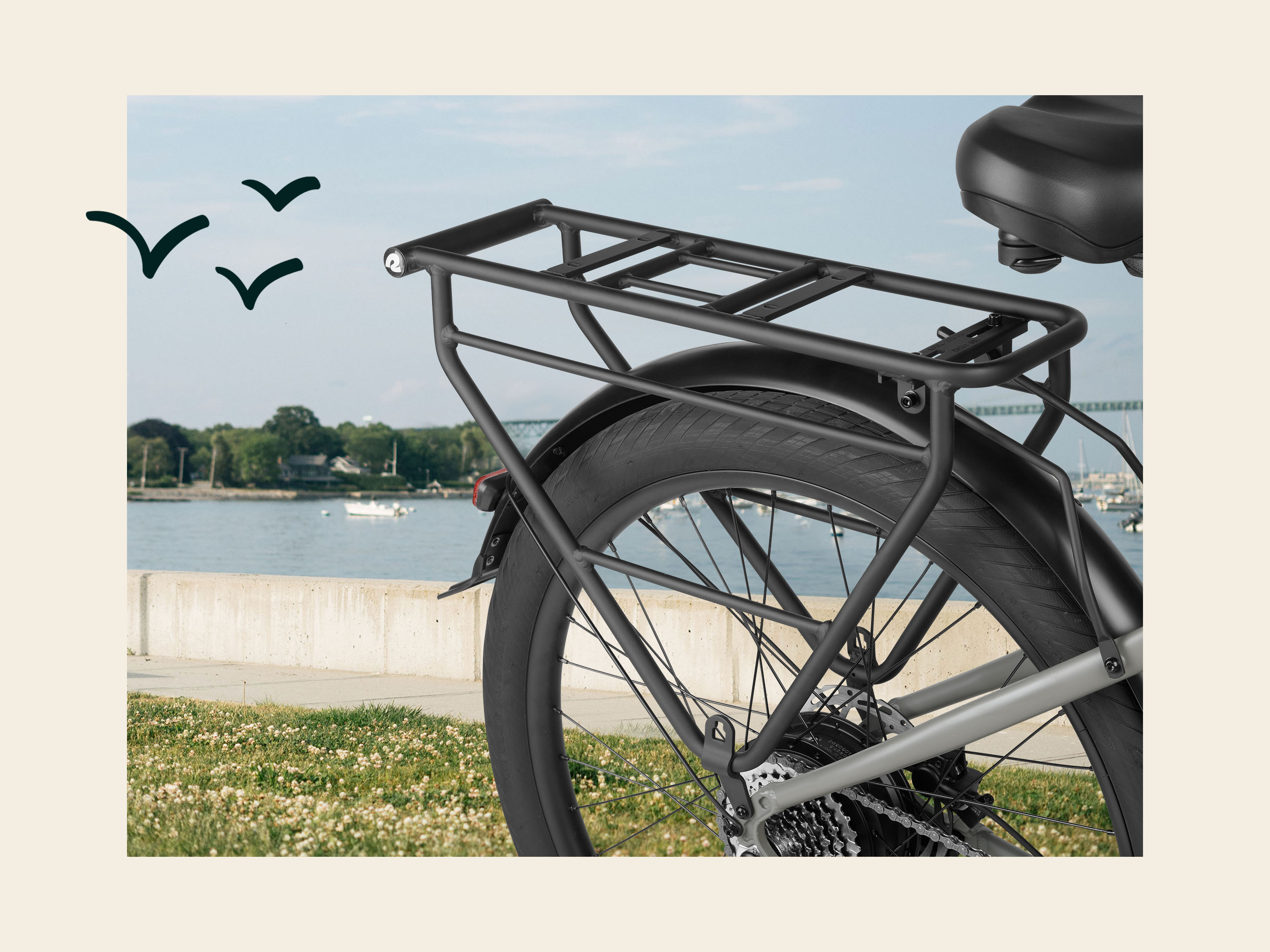 Haul Wide Electric Bike Rear Rack | Retrospec