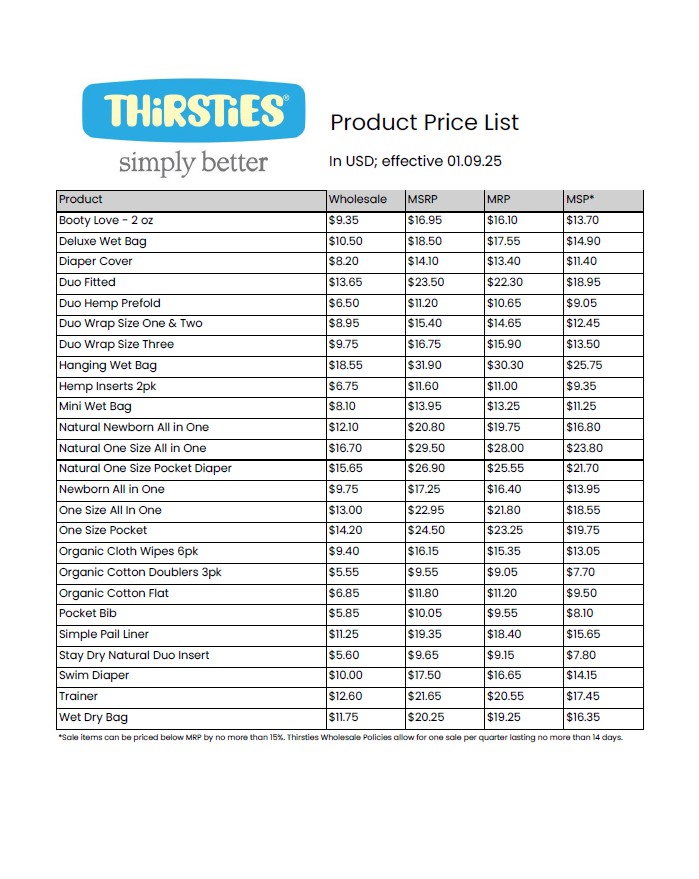 Price List Effective 01.09.25's Resource Image